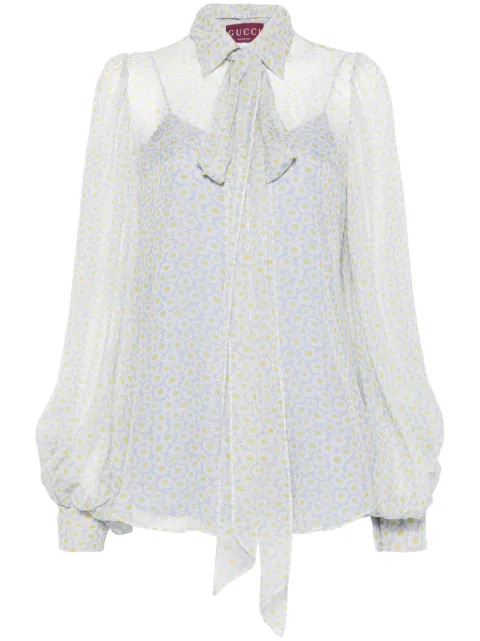 Gucci printed silk shirt