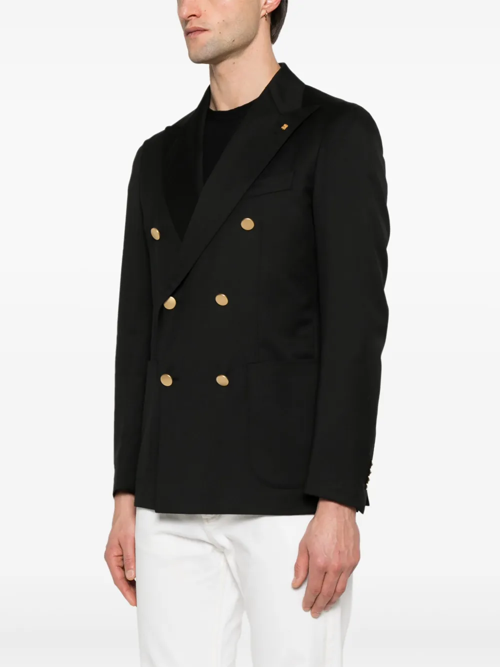 Tagliatore Wollen blazer Zwart