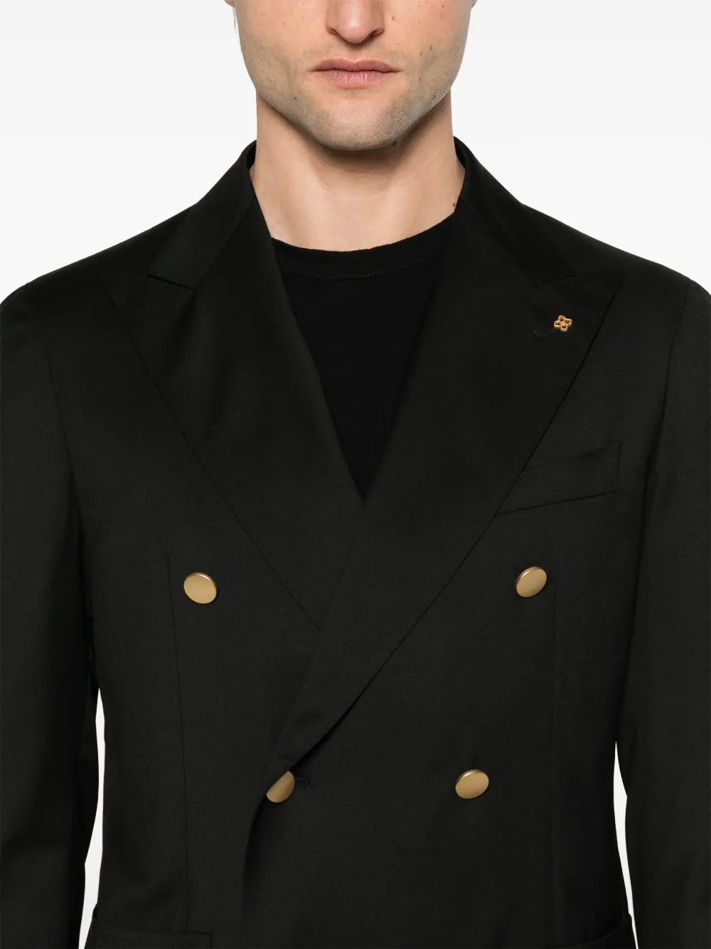 Tagliatore Wollen blazer Zwart