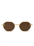 VALENTINO GARAVANI EYEWEAR octagonal-frame sunglasses - Gold