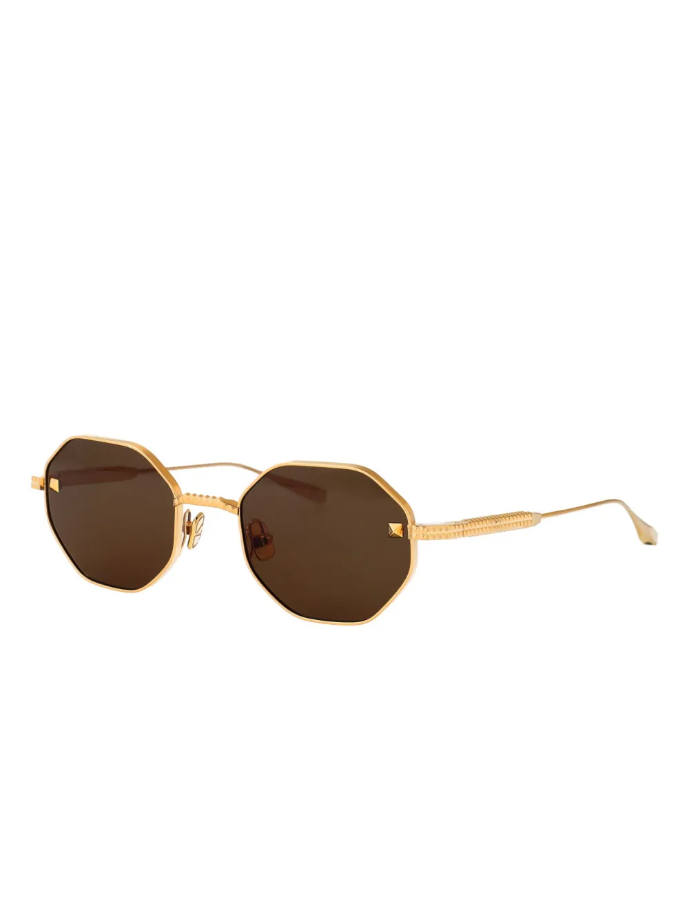 VALENTINO GARAVANI EYEWEAR octagonal-frame sunglasses - Goud