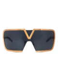 VALENTINO GARAVANI EYEWEAR oversize-frame sunglasses - Gold