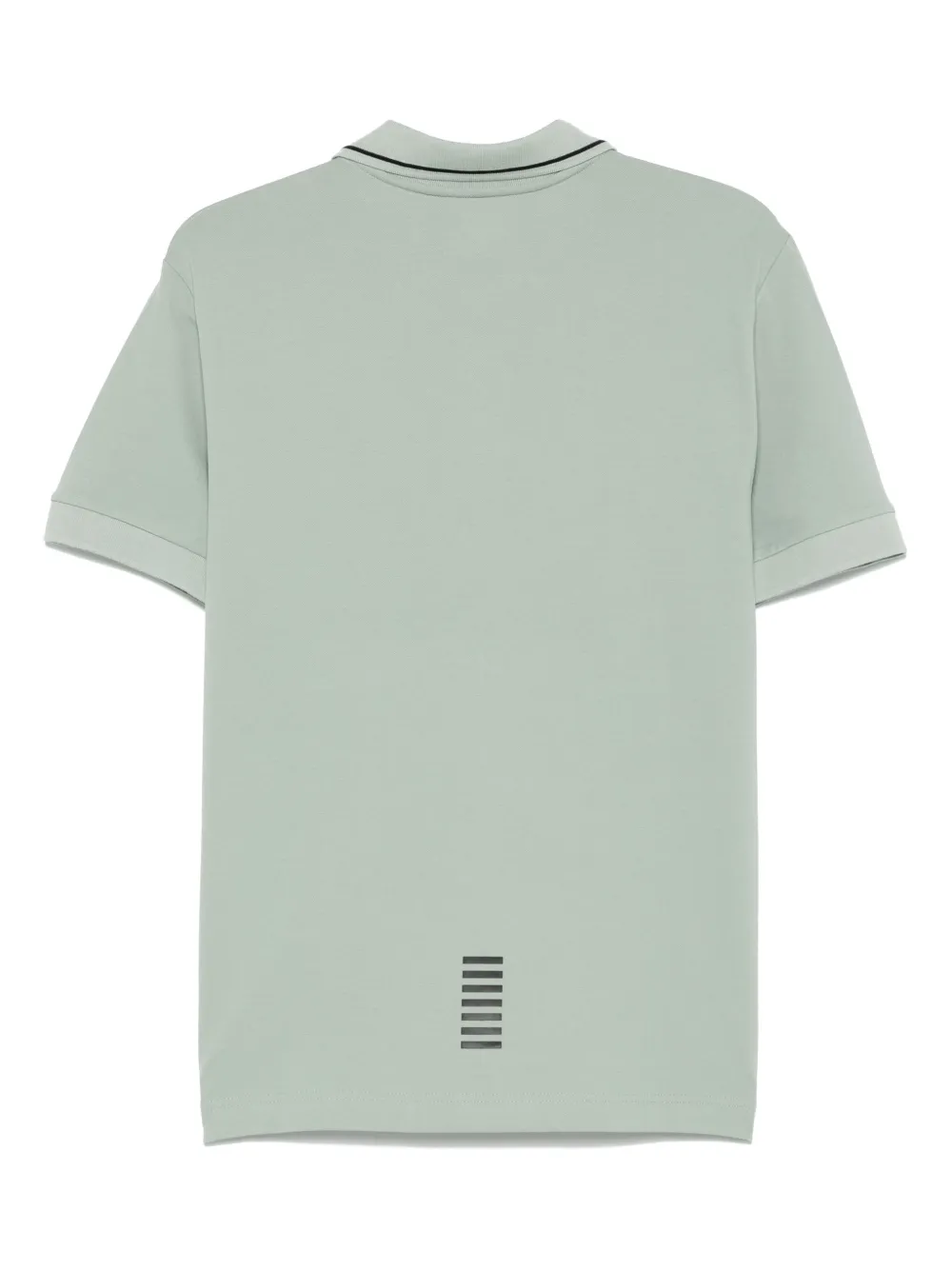 Ea7 Emporio Armani piqué-weave polo shirt - Groen