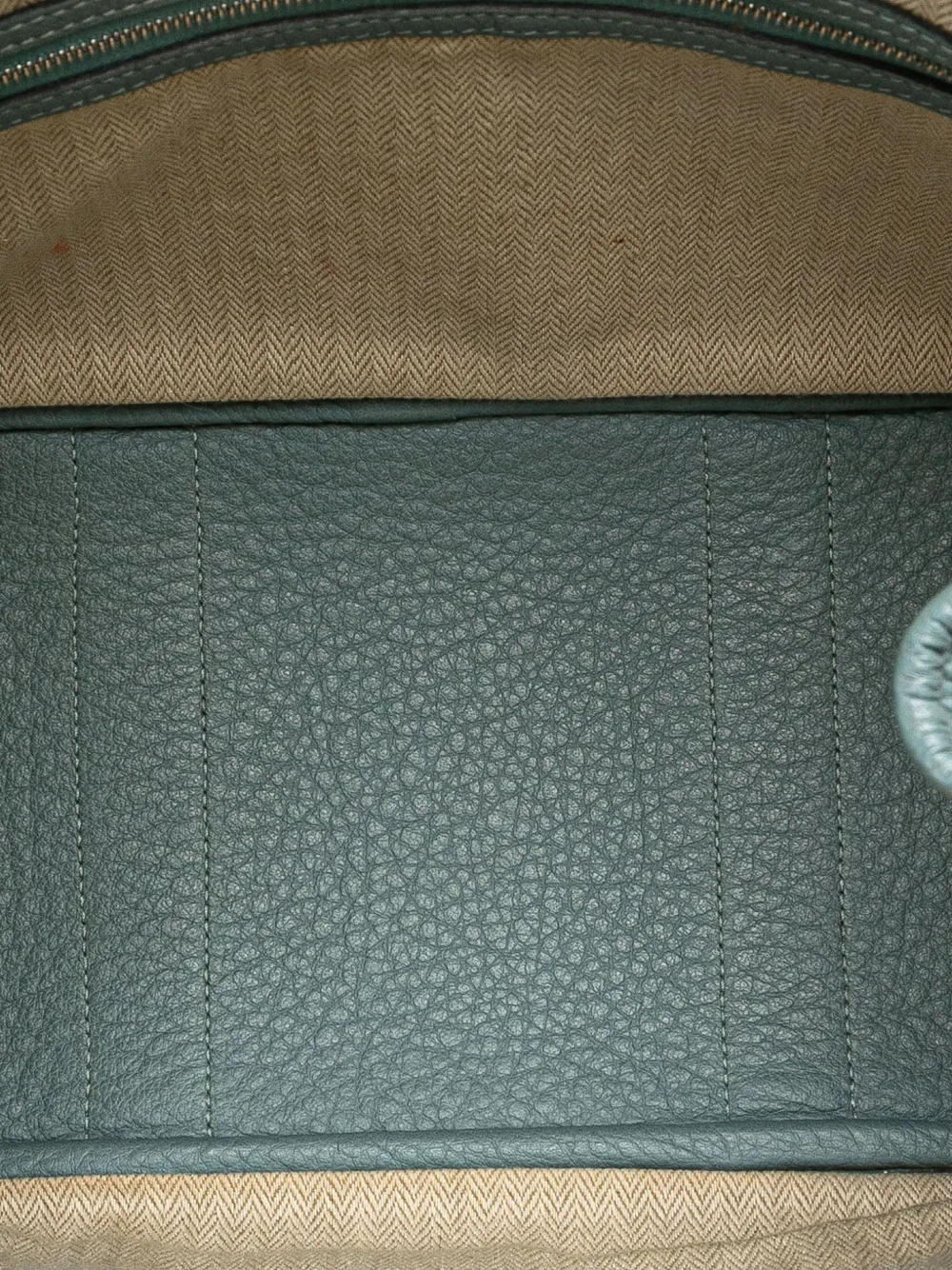 Pre-owned Hermes 2009 Negonda Garden Party 30 Tote Bag In Blue