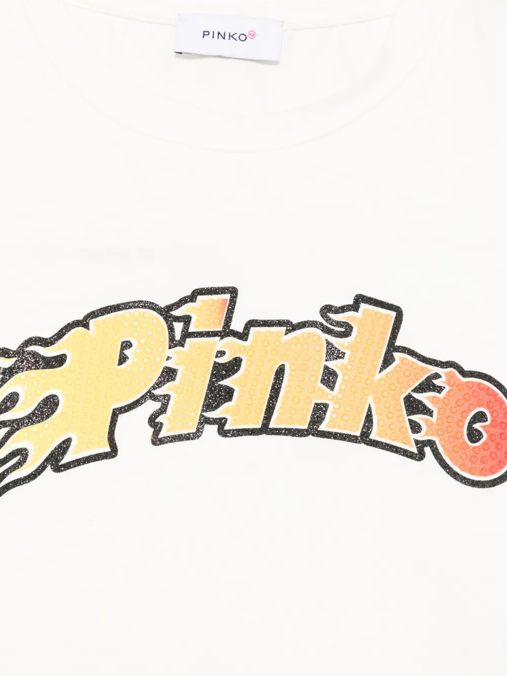 Pinko Kids T-shirt met logoprint Wit