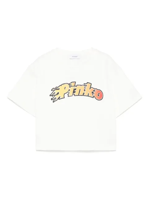 Pinko Kids logo-print T-shirt