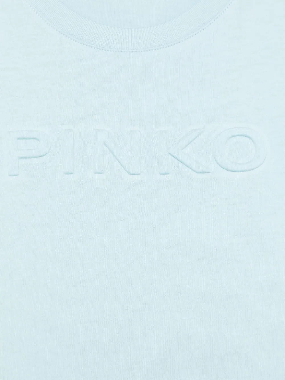 Pinko Kids T-shirt met logo-reliëf Blauw