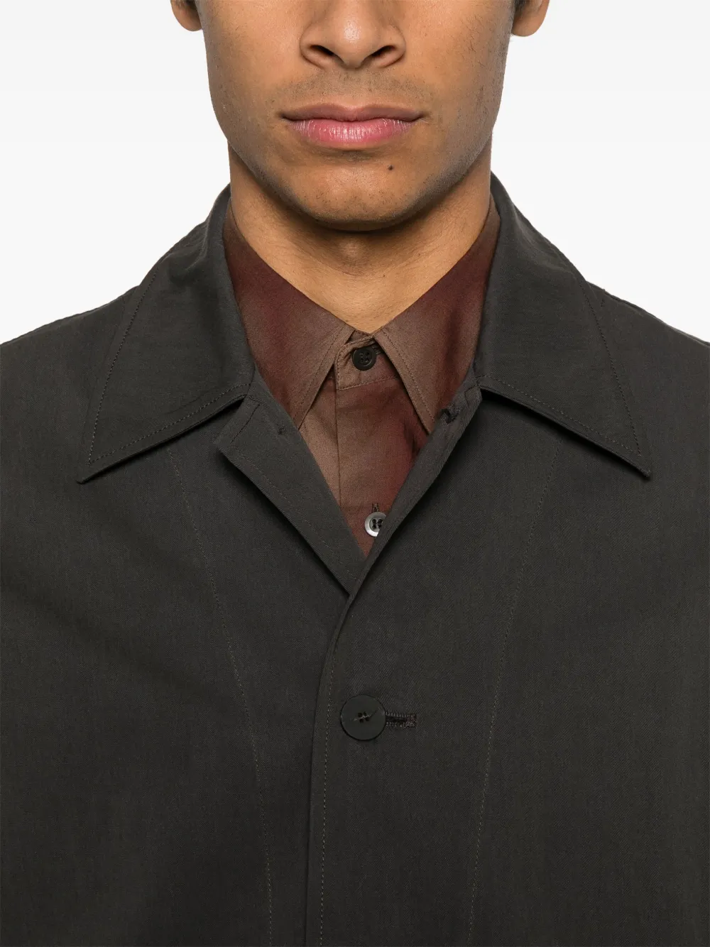 Studio Nicholson Button-up shirtjack Grijs