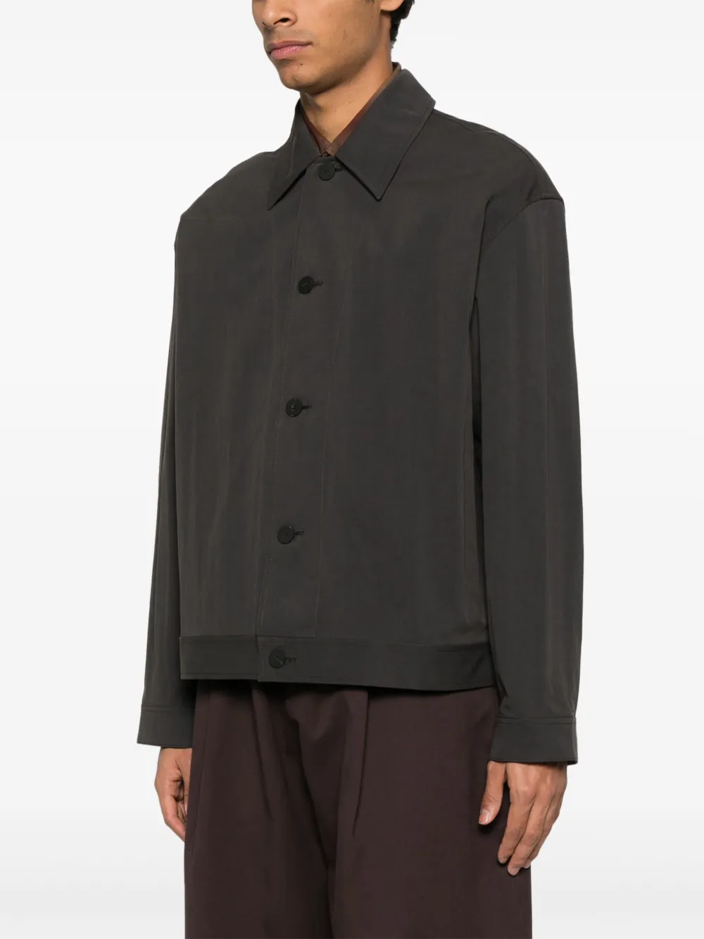 Studio Nicholson Button-up shirtjack Grijs
