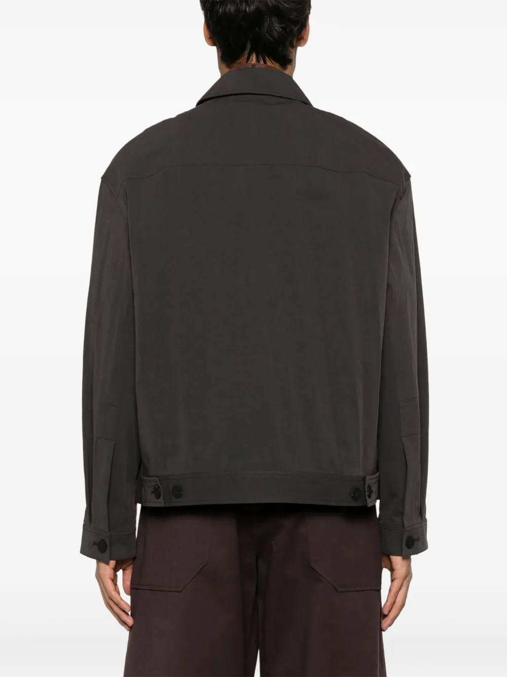 Studio Nicholson Button-up shirtjack Grijs