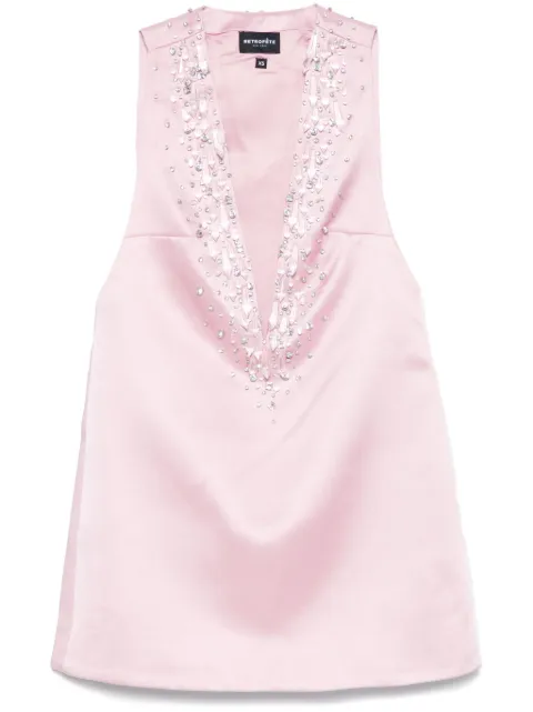 Retrofete crystal-embellished mini dress