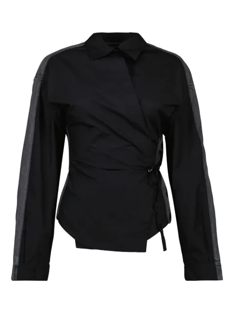 Diesel cotton wrap shirt