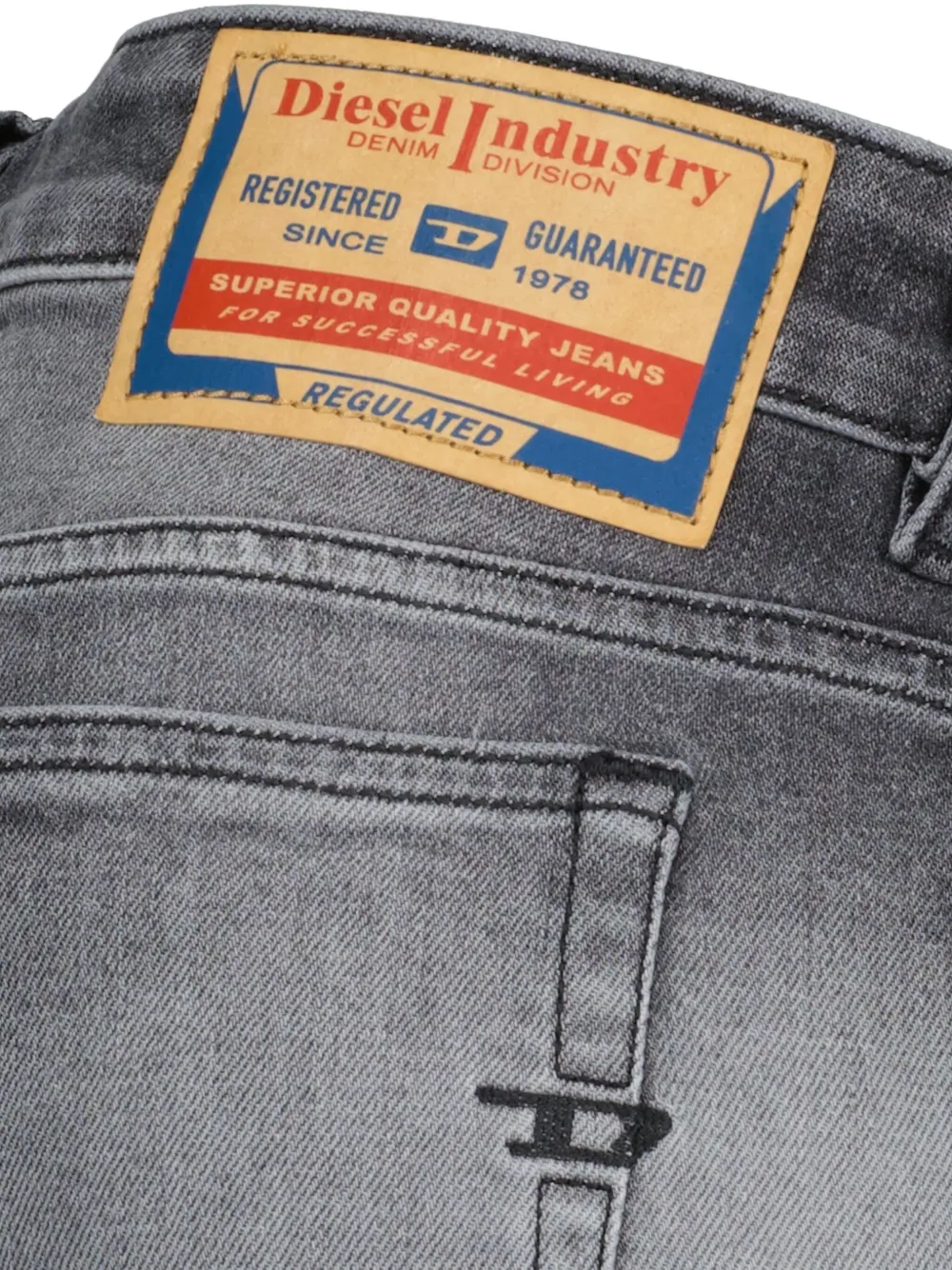 Diesel 1979 Sleenker skinny jeans Zwart