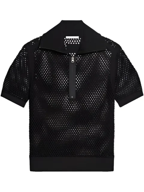 Helmut Lang open-knit polo shirt
