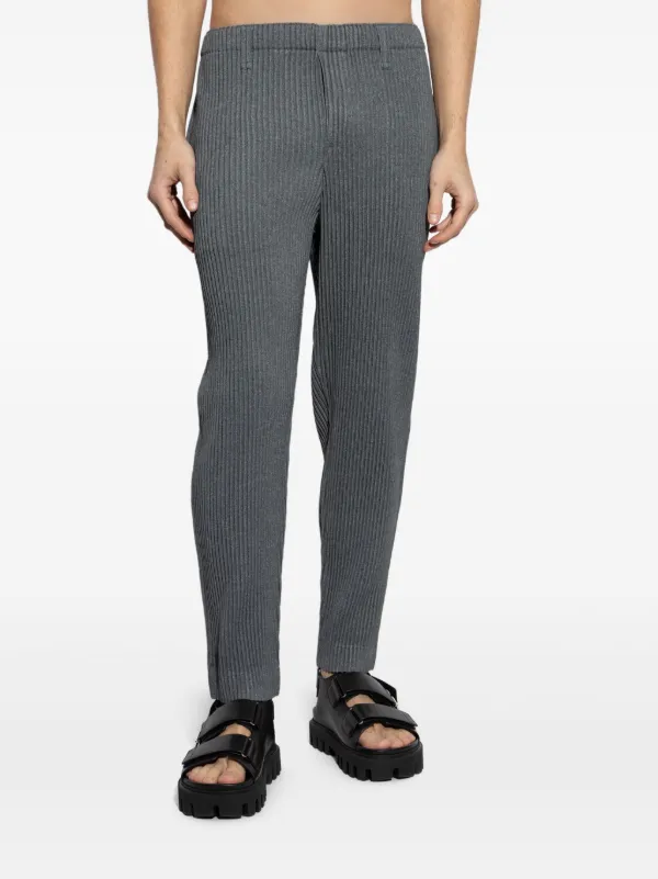 Homme Plissé Issey Miyake プリーツ パンツ | グレー | FARFETCH JP