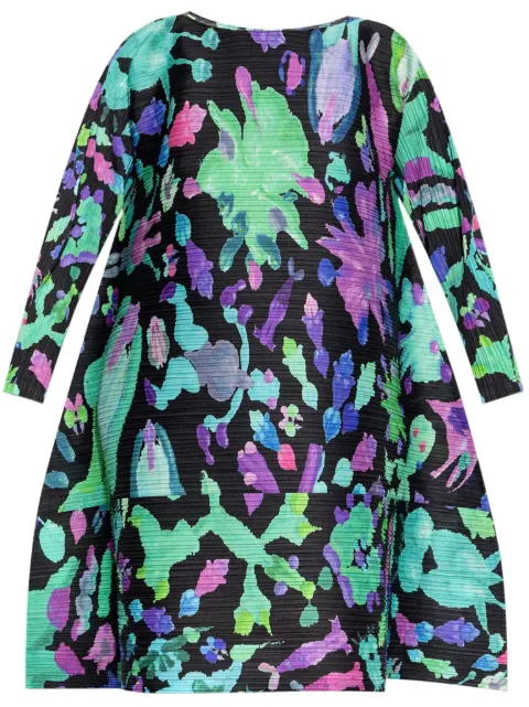 Pleats Please Issey Miyake printed mini dress