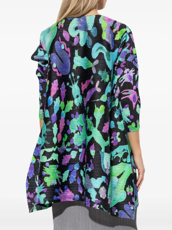 pleats please mini dress Pleats Please Issey Miyake Printed Mini Dress | Black