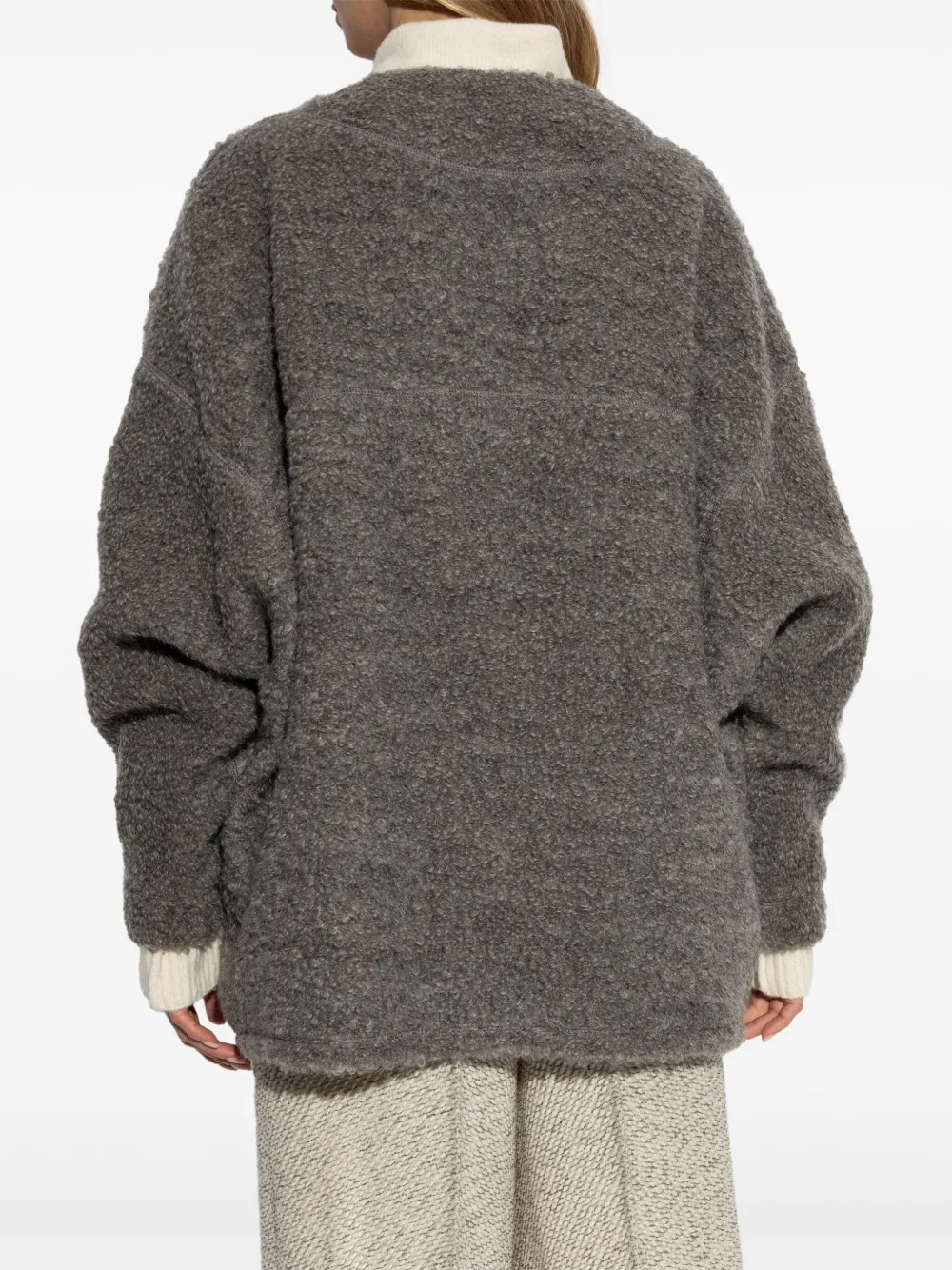 Issey Miyake Wollen jas Grijs