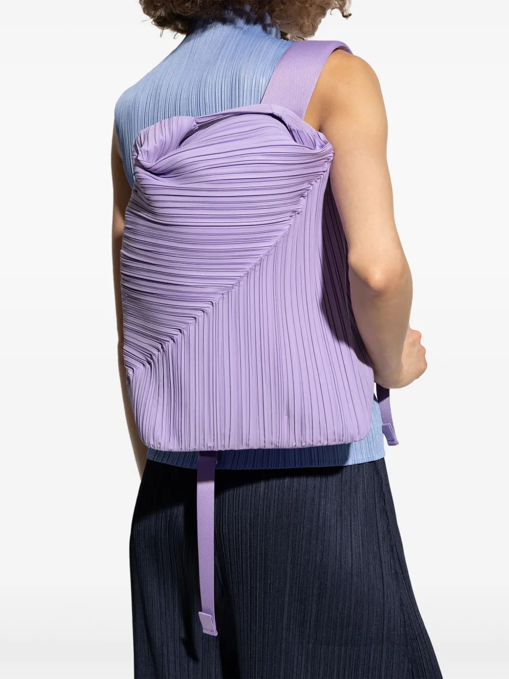 Pleats Please Issey Miyake Plissé rugzak - Paars