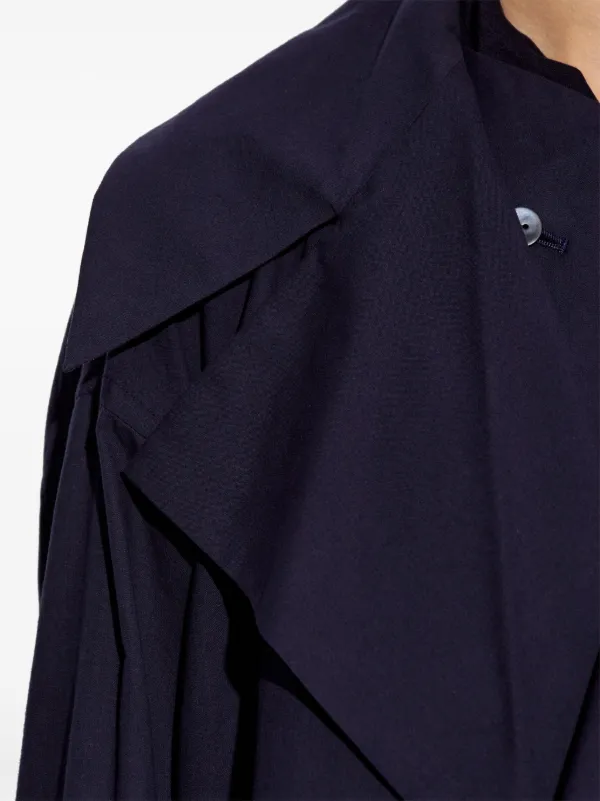 ISSEY MIYAKE トレンチコート　ネイビー Issey Miyake トレンチコート | ブルー | FARFETCH JP