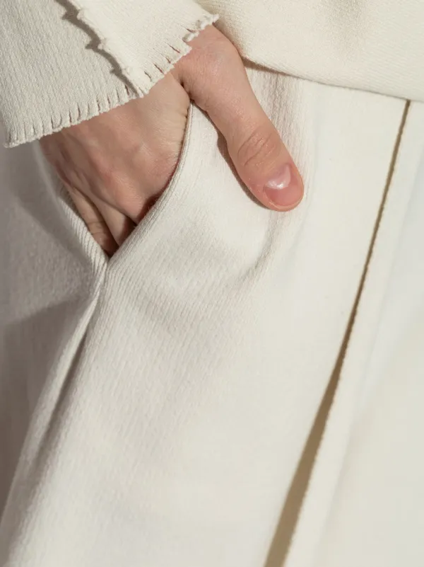 Issey Miyake プリーツ パンツ | ホワイト | FARFETCH JP