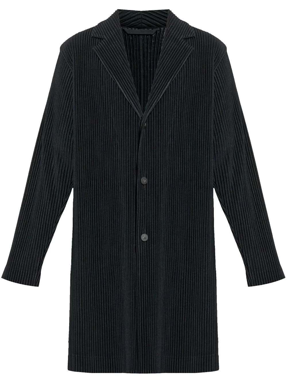 Homme Plissé Issey Miyake pleated coat - Noir