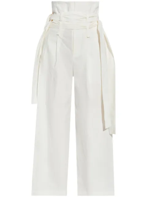 Issey Miyake pantalones con tiro alto