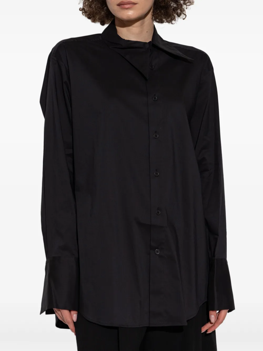 Issey Miyake Button-up Shirt In Black