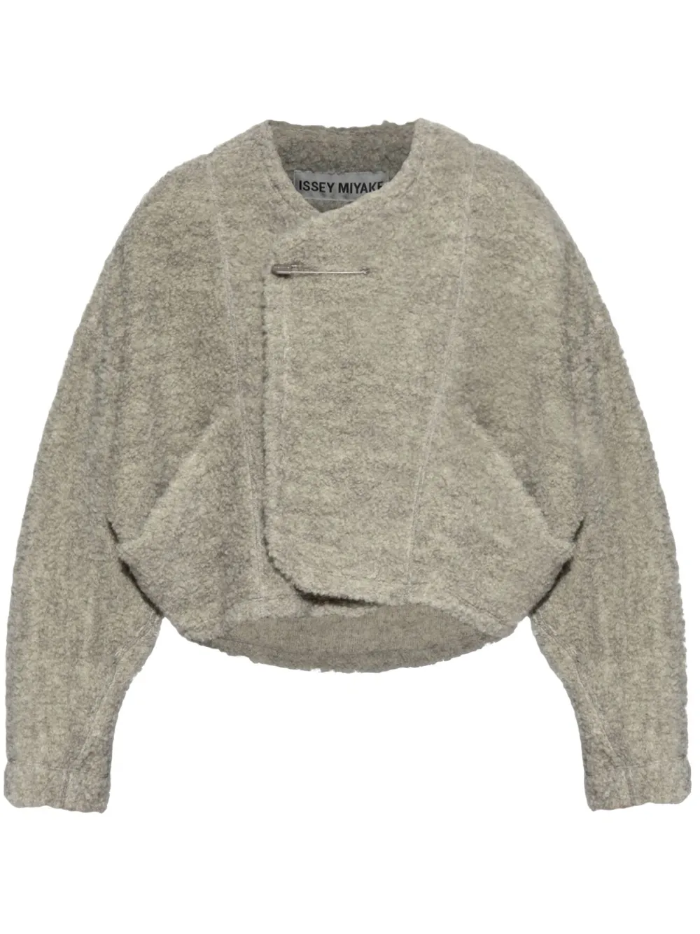 Issey Miyake Bouclé vest Grijs