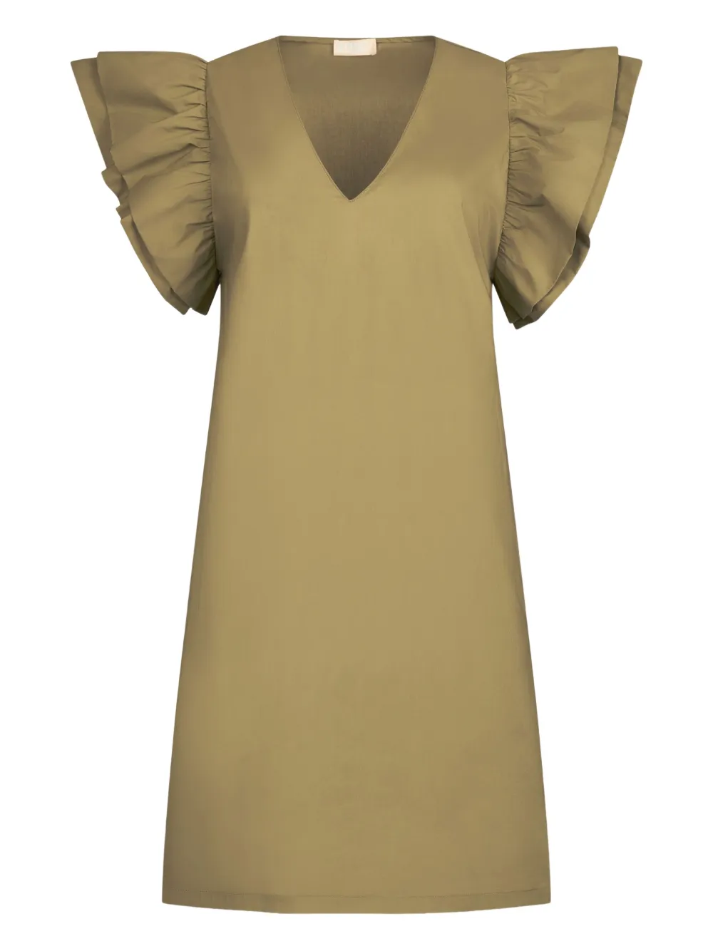 LIU JO robe courte en popeline | vert | Image 1