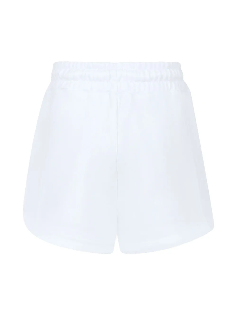Shop Msgm Cotton Shorts In White