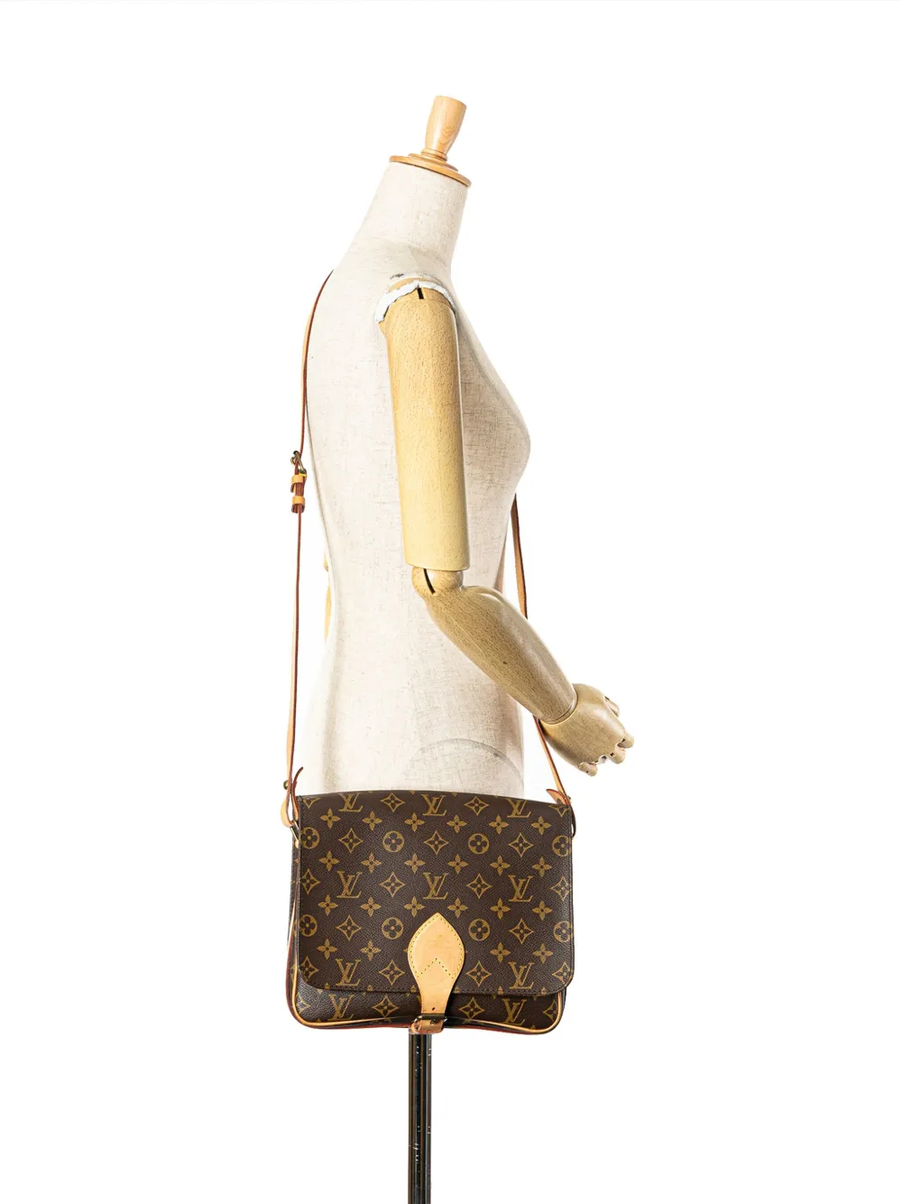 Louis Vuitton Pre-Owned 1991 Cartouchiere GM crossbodytas met monogram - Bruin