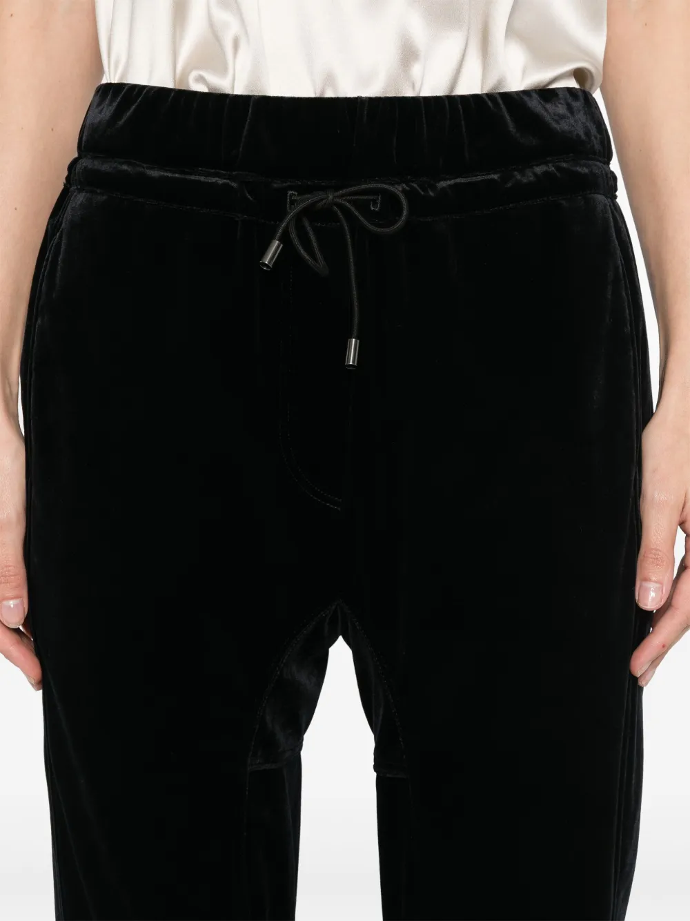 Brunello Cucinelli Fluwelen broek Zwart