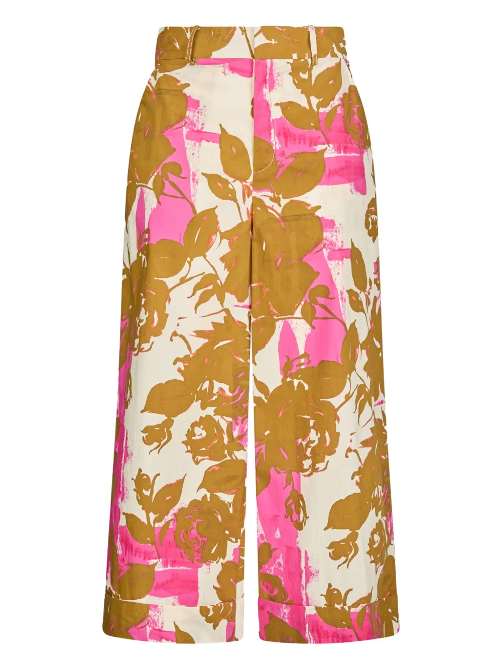LIU JO Palazzo broek met bloemenprint Roze