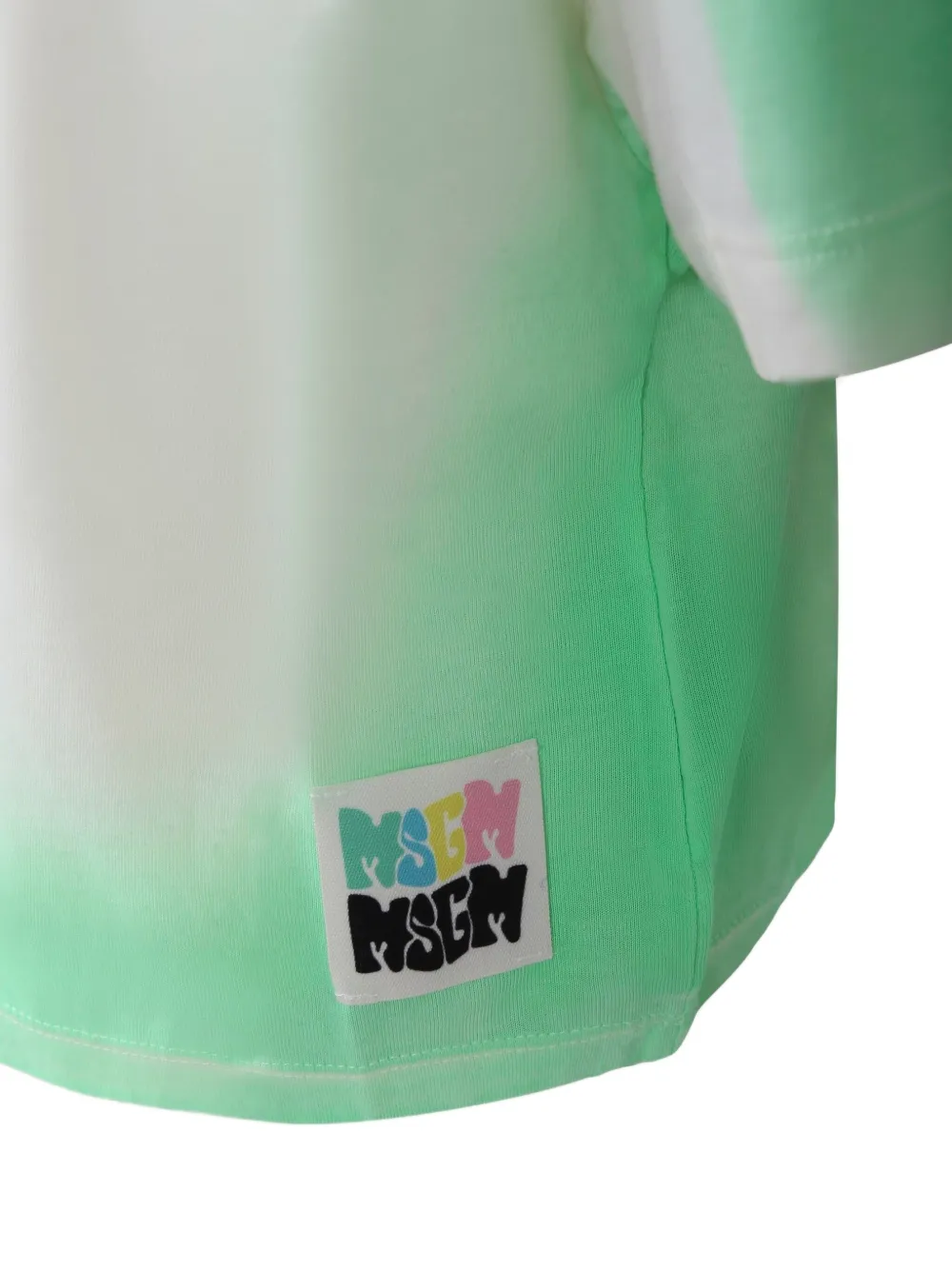 MSGM Kids Katoenen T-shirt Groen