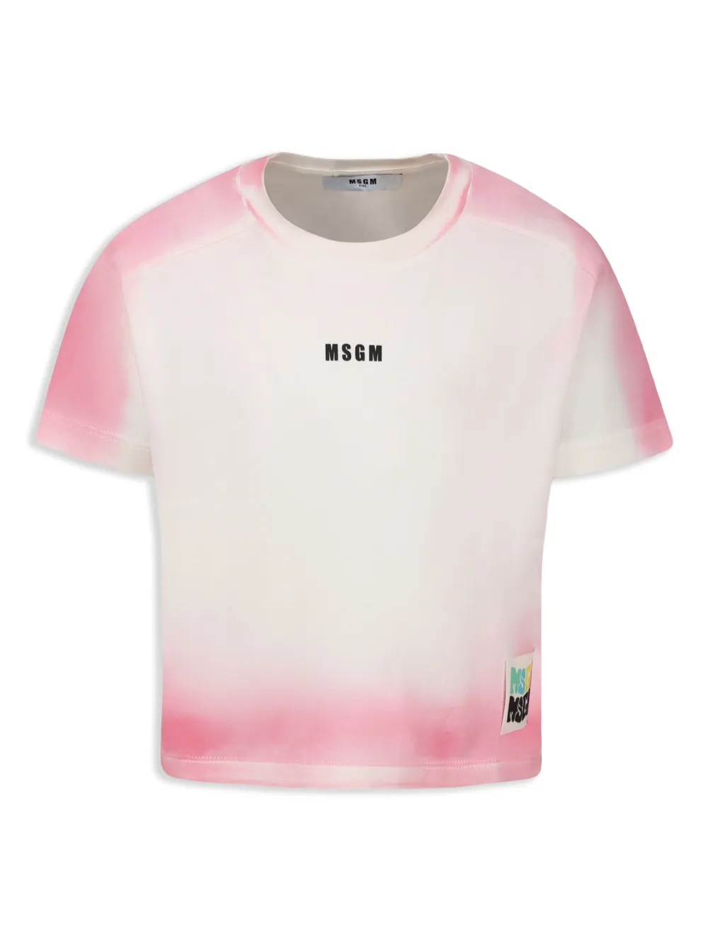 MSGM Kids playera de algodón | rosado | Image 1