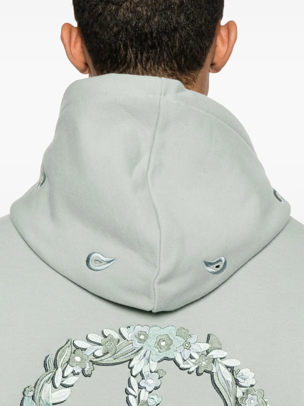 Emporio Armani Hoodie met uitgesneden detail Grijs