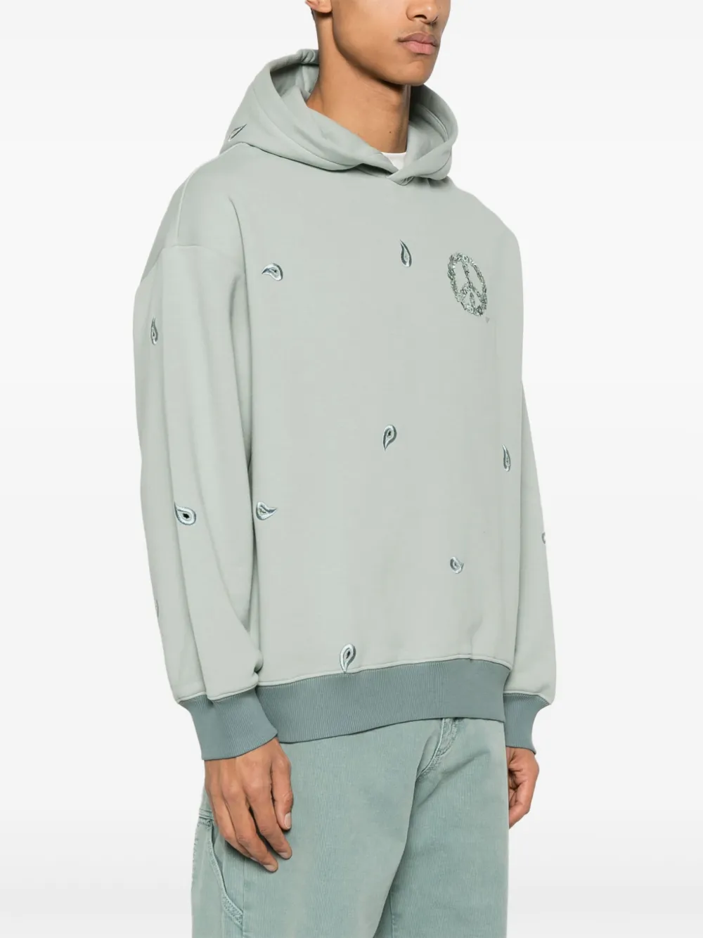 Emporio Armani Hoodie met uitgesneden detail Grijs