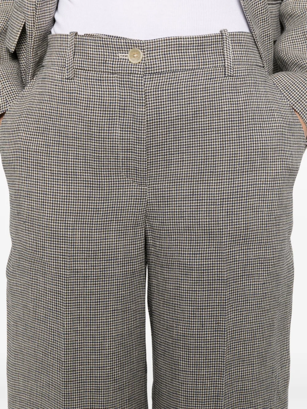 P.A.R.O.S.H. Linnen straight broek Zwart