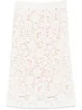P.A.R.O.S.H. Copper midi skirt - White