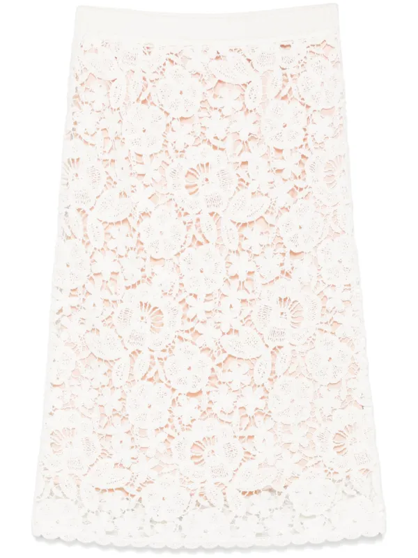 スカート P.A.R.O.S.H. 'Copper' skirt White 28619454_58130439_600.jpg