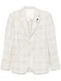 Lardini checked blazer - Neutrals