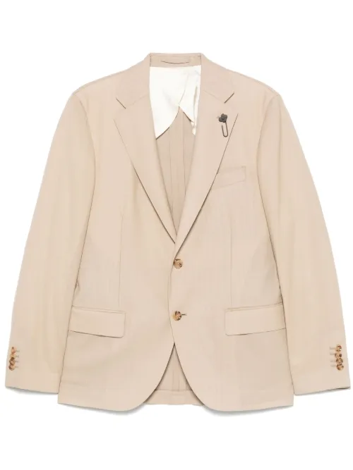 Blazer à détail de broche - Lardini - Modalova