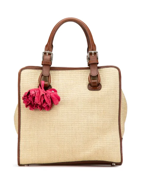 Celine Pre-Owned bolsa de mano 20th Century Straw