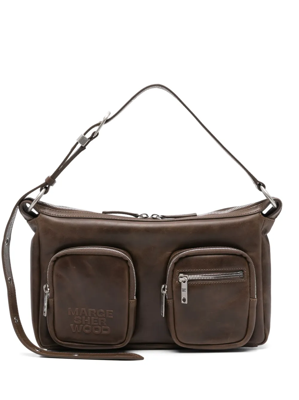 Marge Sherwood Outpocket Hobo schoudertas Bruin