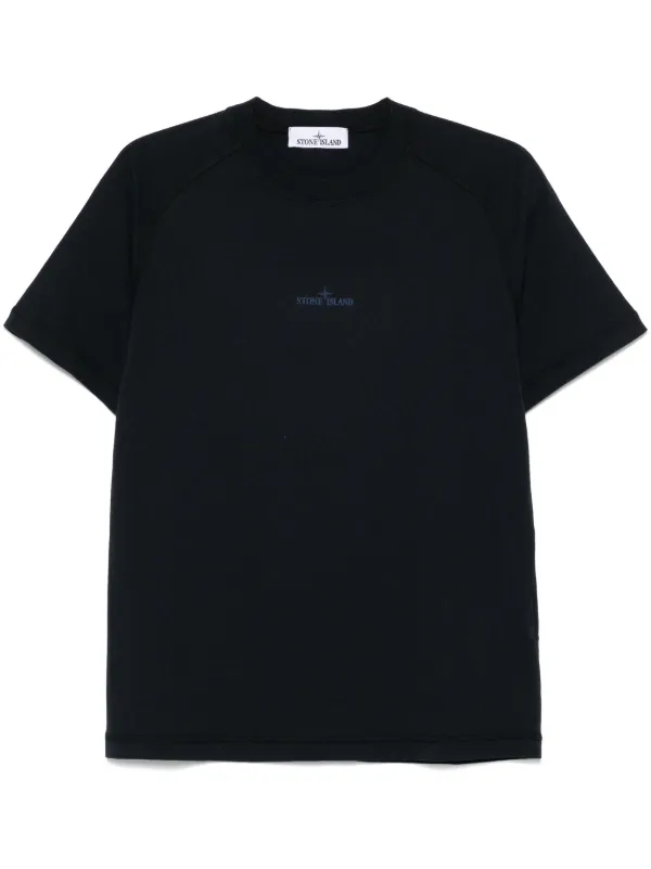 Stone Island organic-cotton Jersey T-shirt Blue FARFETCH