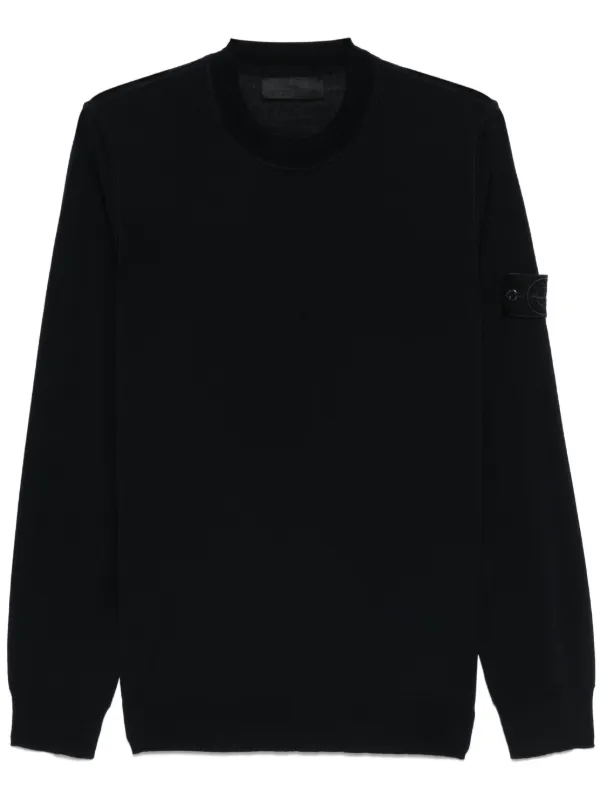 STONE ISLAND ストーンアイランド ウール ニット ブラック