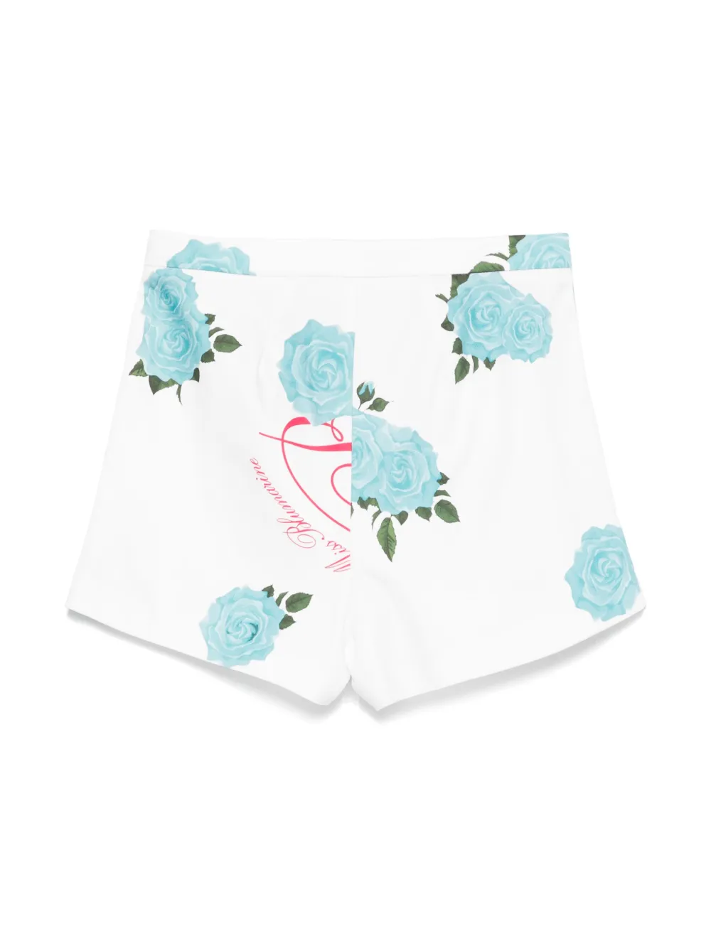 Miss Blumarine Shorts met bloemenprint Roze