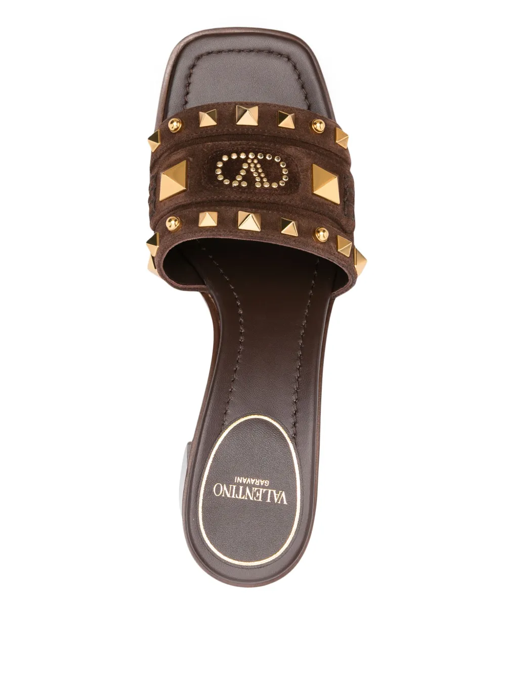 Valentino Garavani 60 mm VLogo Signature sandalen Bruin