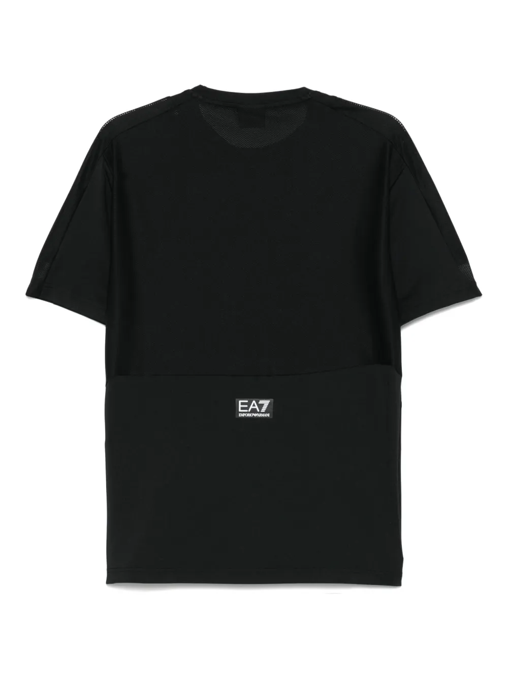 Ea7 Emporio Armani Technisch jersey T-shirt - Zwart